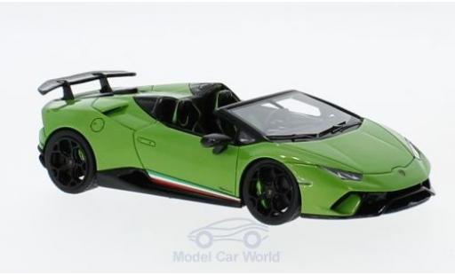 Modelauto Lamborghini Huracan Performante Spyder metallic groen 1/43 Look Smart