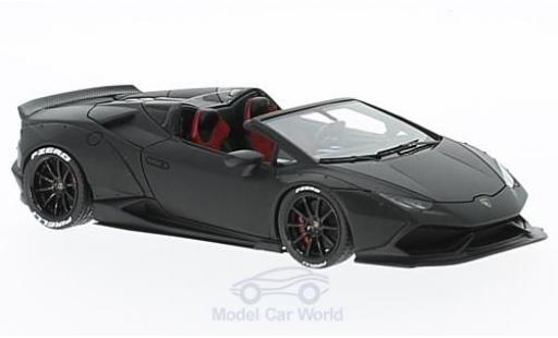 Modelauto Lamborghini Huracan Base Spyder mat-zwart Aftermarket 1/43 Look Smart