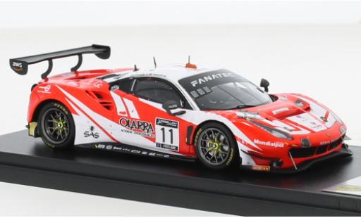 Modelauto Ferrari 488 GT3 EVO No.11 Kessel Racing 24h Spa 2021 1/43 Look Smart