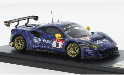 Modelauto Ferrari 488 GT3 EVO No.16 Hella Pagid - Racing One 24h N&Atilde;&frac14;rburgring 2021 1/43 Look Smart