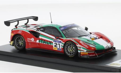 Modelauto Ferrari 488 GT3 No.21 Team Italy FIA Motorsport Games GT Cup Vallelunga 2019 1/43 Look Smart