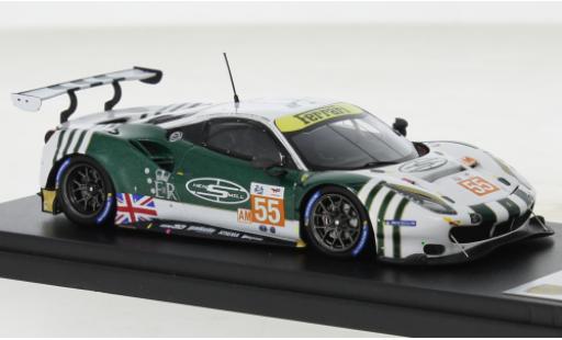 Modelauto Ferrari 488 GTE EVO No.55 Spirit of Race 24h Le Mans 2022 1/43 Look Smart
