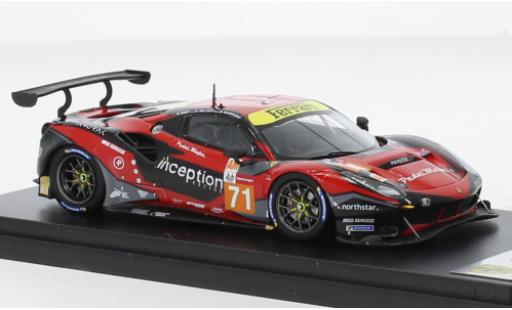 Modelauto Ferrari 488 GTE EVO No.71 Inception Racing 24h Le Mans 2021 1/43 Look Smart