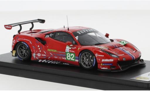 Modelauto Ferrari 488 GTE EVO No.82 Risi Competizione 24h Le Mans 2020 1/43 Look Smart