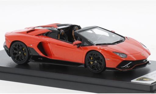 Modelauto Lamborghini Aventador Ultimae Roadster LP 780-4 metallic oranje 1/43 Look Smart