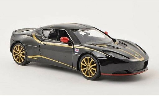 Lotus Evora S 1/24 Motormax zwart met Dekor modelauto