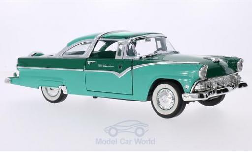Modelauto Ford Crown Victoria turquoise/groen 1955 1/18 Lucky Die Cast