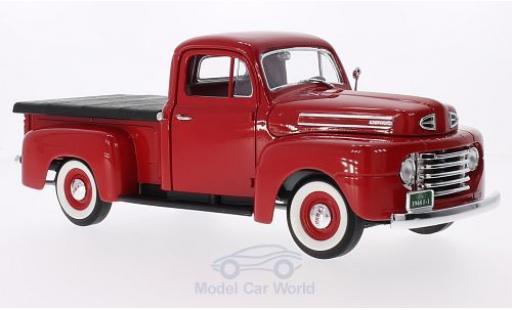 Modelauto Ford F-1 Flatbed Pick Up With Cover rood 1948 1/18 Lucky Die Cast