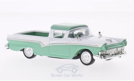 Modelauto Ford Ranchero Berline groen/wit 1957 zonder Vitrine 1/43 Lucky Die Cast