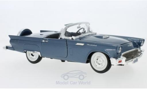 Modelauto Ford Thunderbird Two-Seater metallic blauw Hardtop liegt bei 1/18 Lucky Die Cast