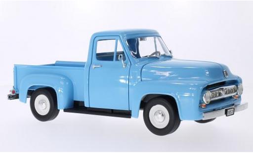 Modelauto Ford F-100 Pickup 00 Pick Up blauw 1953 1/18 Lucky Die Cast