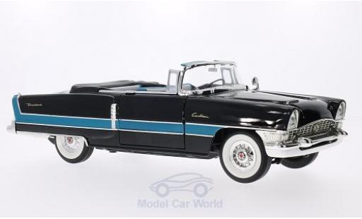 Modelauto Packard Caribbean Base (Cabriolet) zwart/blauw 1955 1/18 Lucky Die Cast