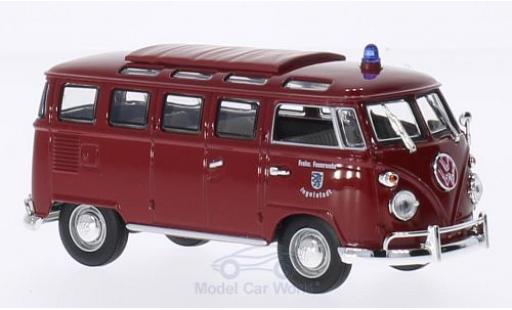Modelauto Volkswagen T1 B Samba Brandweer Ingolstadt 1962 1/43 Lucky Die Cast