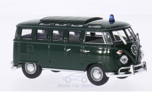Modelauto Volkswagen T1 B Samba Politie groen 1962 1/43 Lucky Die Cast