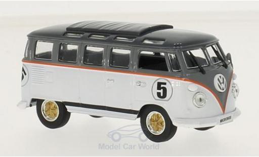 Modelauto Volkswagen T1 B Samba wit/grijs 1962 1/43 Lucky Die Cast