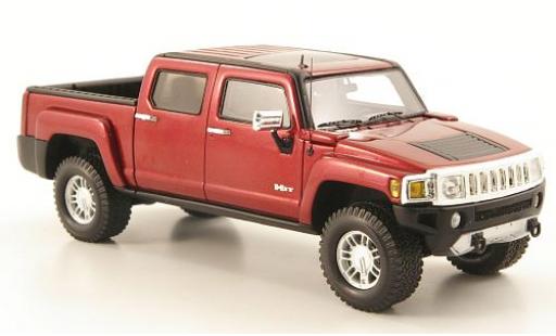 Modelauto Hummer H3 H3T T metallic rood 2008 1/43 Luxury Collectibles