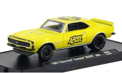 Modelauto Chevrolet Camaro SS /RS 396 geel/zwart ACCEL 1967 1/64 M2 Machines