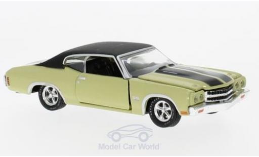 Modelauto Chevrolet Chevelle SS 454 metallic groen/zwart 1970 1/64 M2 Machines