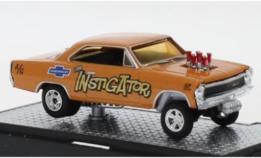 Modelauto Chevrolet Nova tuning Gasser Instigator 1967 1/64 M2 Machines