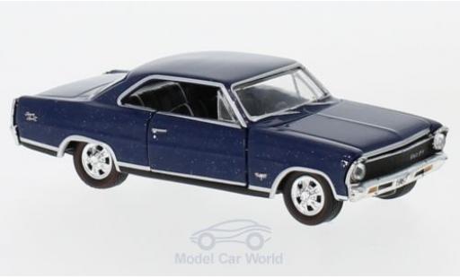 Modelauto Chevrolet Nova SS blauw 1967 1/64 M2 Machines