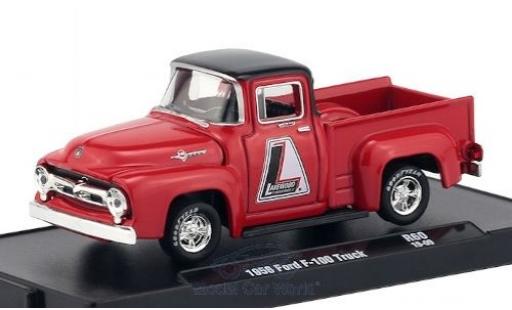 Modelauto Ford F-100 Pickup 00 rood/zwart Lakewood 1956 1/64 M2 Machines