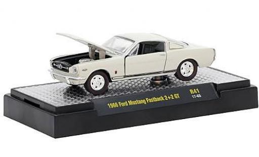 Modelauto Ford Mustang Fastback 2+2 GT metallic beige 1966 1/64 M2 Machines