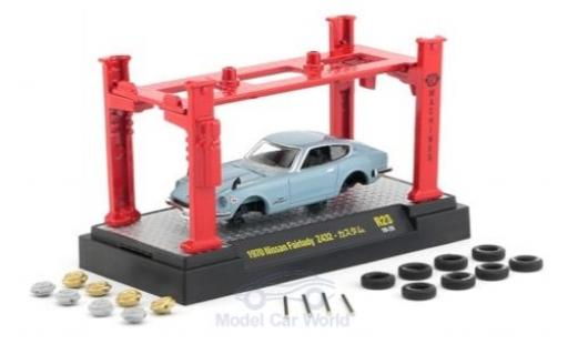 Modelauto Nissan Fairlady Z Z432 432 blauw RHD 1970 Model-Kit Bausatz inklusive 4 Ersatzr&Atilde;&curren;dern 1/64 M2 Machines