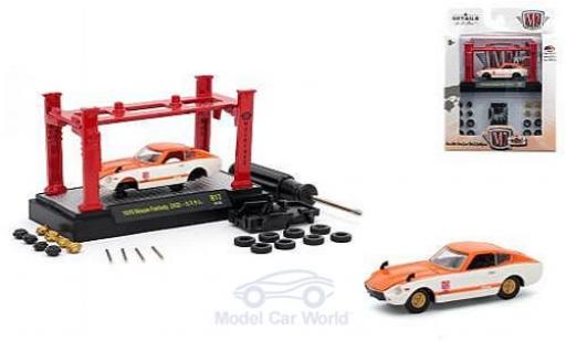 Modelauto Nissan Fairlady Z Z432 432 oranje/wit 1970 Model-Kit Bausatz inklusive 4 Ersatzr&Atilde;&curren;dern 1/64 M2 Machines