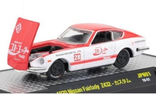 Modelauto Nissan Fairlady Z Z432 432 rood/wit Coca Cola 1970 1/64 M2 Machines
