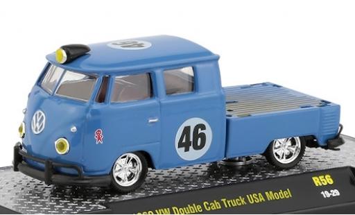 Modelauto Volkswagen T1 B DoKa laadbak blauw 1960 No.46 1/64 M2 Machines