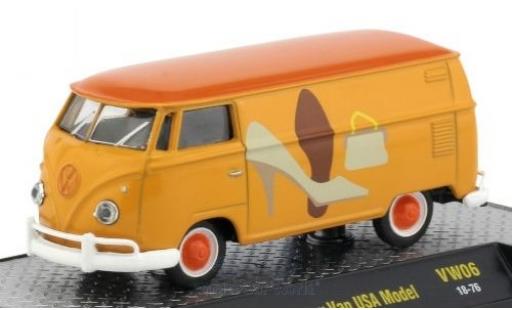 Modelauto Volkswagen T1 B Bestelwagen geel/Dekor 1960 USA-Version 1/64 M2 Machines