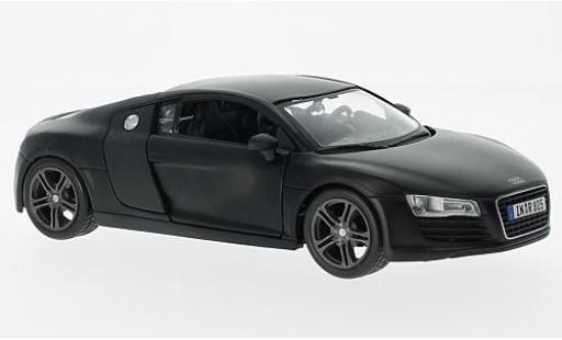 Modelauto Audi R8 coupe mat-zwart 1/24 Maisto