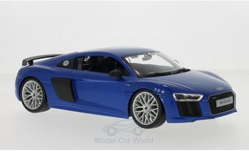 Modelauto Audi R8 v10 plus blauw 1/18 Maisto