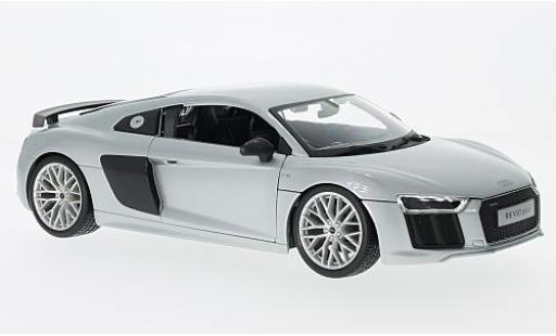 Modelauto Audi R8 v10 plus grijs sans Vitrine 1/18 Maisto