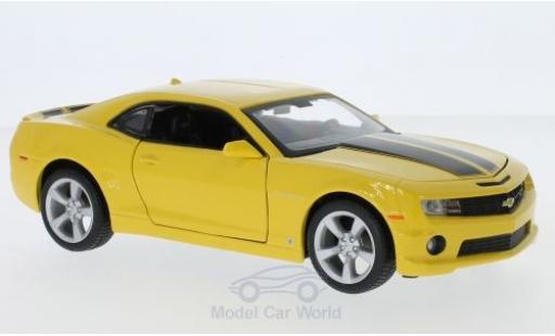 Modelauto Chevrolet Camaro SS RS geel/zwart 2010 1/24 Maisto