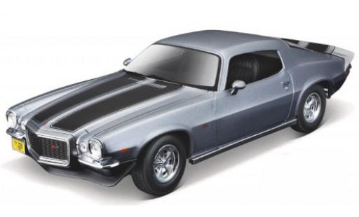 Modelauto Chevrolet Camaro Z28 grijs/zwart 1971 1/18 Maisto