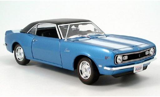 Modelauto Chevrolet Camaro Z28 metallic blauw 1968 sans Vitrine 1/18 Maisto