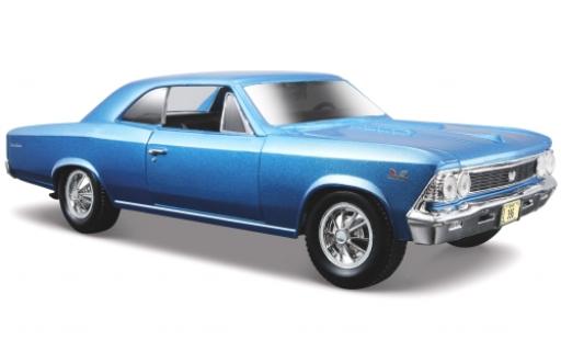 Modelauto Chevrolet Chevelle SS 396 metallic blauw 1966 sans Vitrine 1/24 Maisto