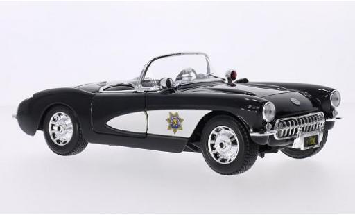 Modelauto Chevrolet Corvette police (C1) State Highway Patrol 1957 1/18 Maisto