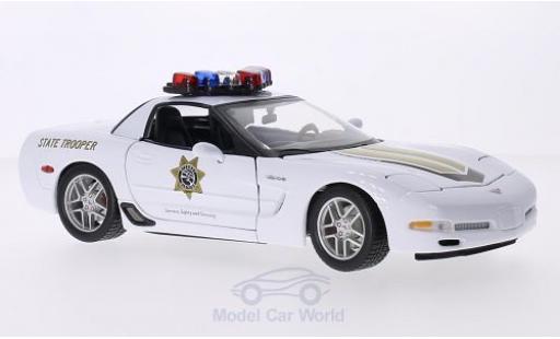 Modelauto Chevrolet Corvette Z06 (C5) State Trooper Highway Division 1/18 Maisto