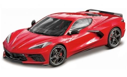 Modelauto Chevrolet Corvette Stingray C8 rood 2020 1/18 Maisto