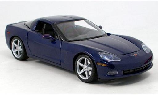 Modelauto Chevrolet Corvette Z06 metallic blauw sans Vitrine 1/18 Maisto