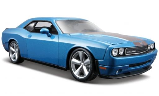 Modelauto Dodge Challenger SRT SRT8 metallic blauw 2008 1/24 Maisto