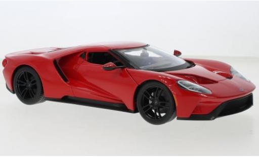 Modelauto Ford GT Berlinetta rood 2017 1/18 Maisto