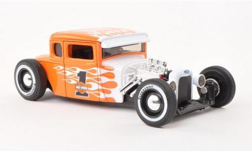 Modelauto Ford Model A Hot Rod No.1 oranje/Dekor Harley-Davidson 1929 1/24 Maisto