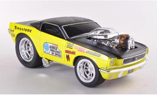 Modelauto Ford Mustang GT geel/zwart 1966 1/24 Maisto