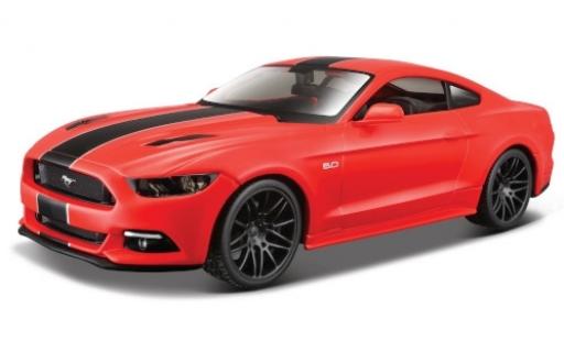 Modelauto Ford Mustang GT rood/zwart 2015 1/24 Maisto