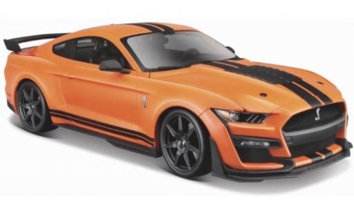 Modelauto Ford Mustang Shelby GT500 oranje/zwart 2020 1/24 Maisto