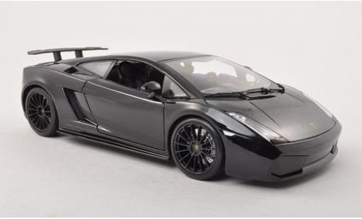 Modelauto Lamborghini Gallardo Superleggera Superlegerra metallic zwart 2007 1/18 Maisto