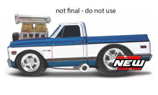 Modelauto Chevrolet C-10 Pickup Pick Up blauw/wit 1972 1/64 Maisto